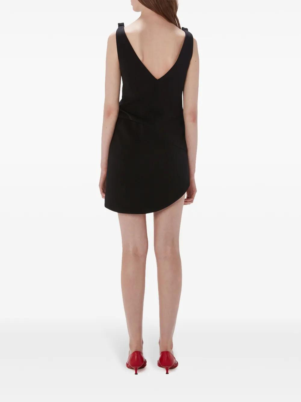 JW ANDERSON V-neck Sleaveless Mini Dress In Black Product Image