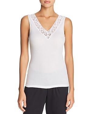 Hanro Moments Cotton Lace Trim Tank Product Image