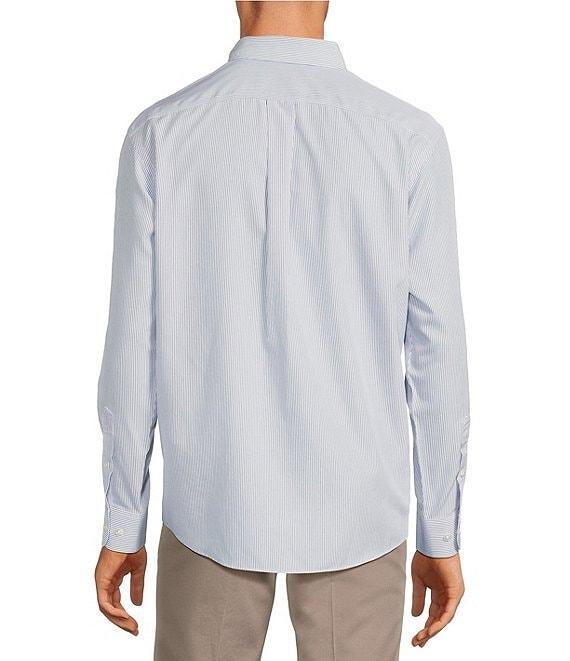 Gold Label Roundtree & Yorke Long Sleeve Pin Stripe Button Down Collar Shirt Product Image