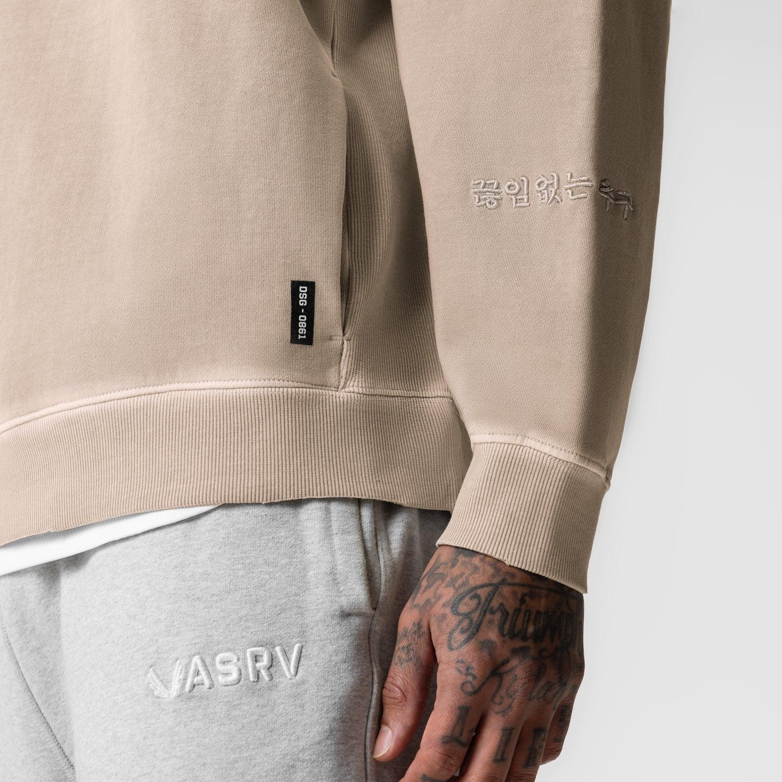 0861. Tech Essential™ Distressed Crewneck - Faded Chai Product Image
