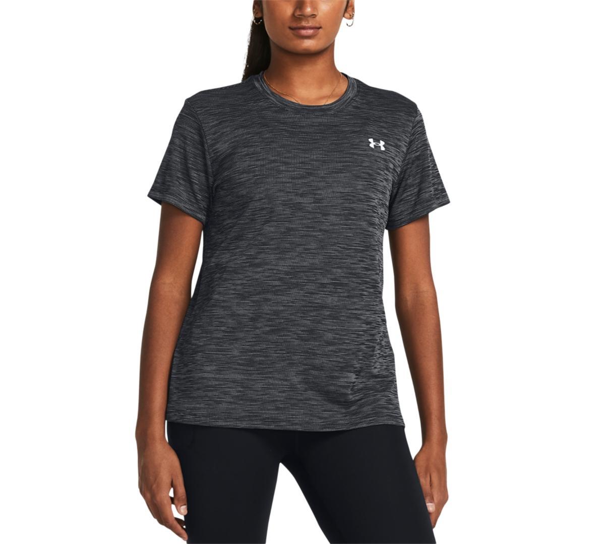 Under Armour Womens Tech Textured Short-Sleeve T-Shirt - Celeste / Product Image