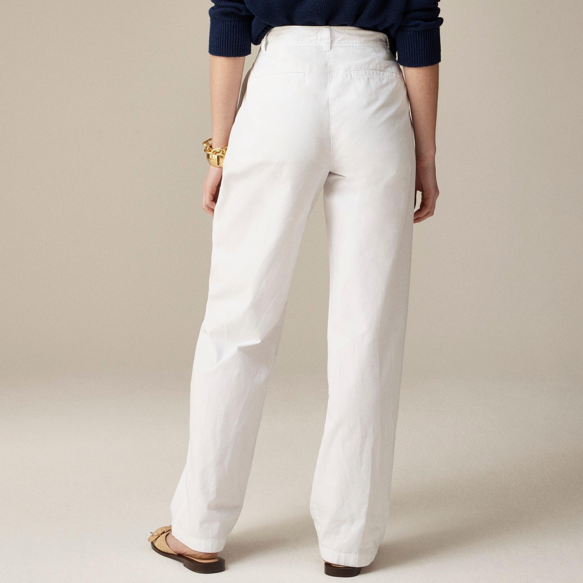 Pleated button-front pant in chino Product Image