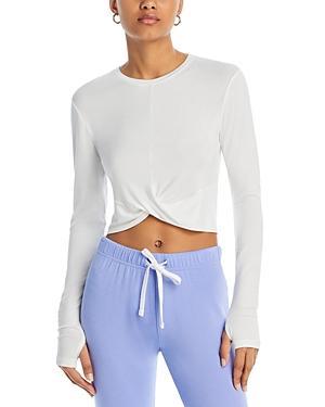 Splits59 Daisy Twist Cropped Jersey Tee Product Image