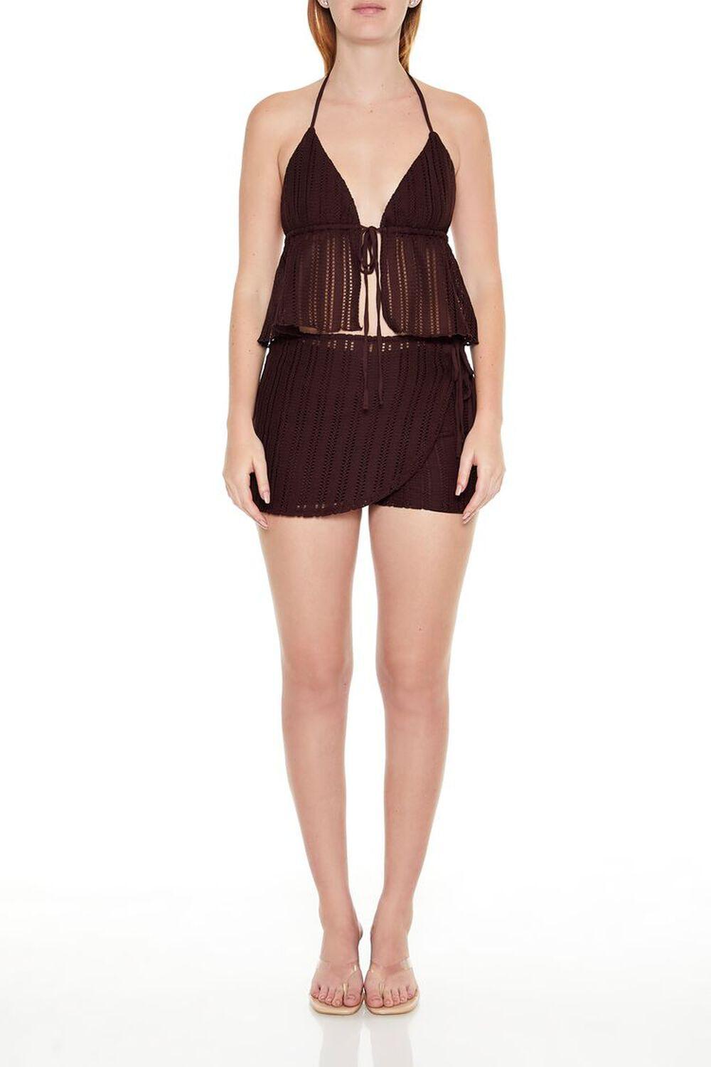 Crochet Wrap Skort | Forever 21 Product Image