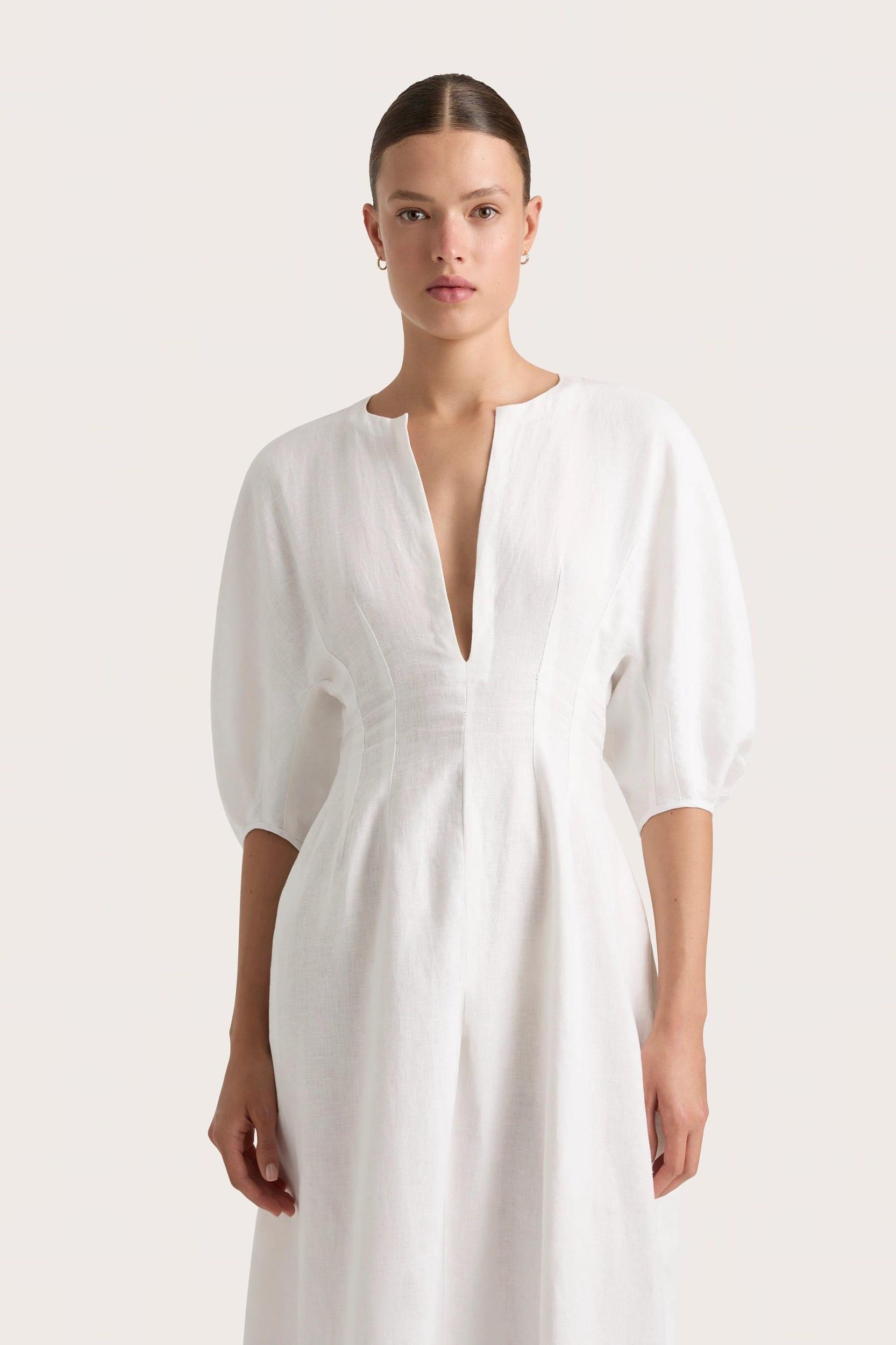 Soleil Maxi Dress White Product Image
