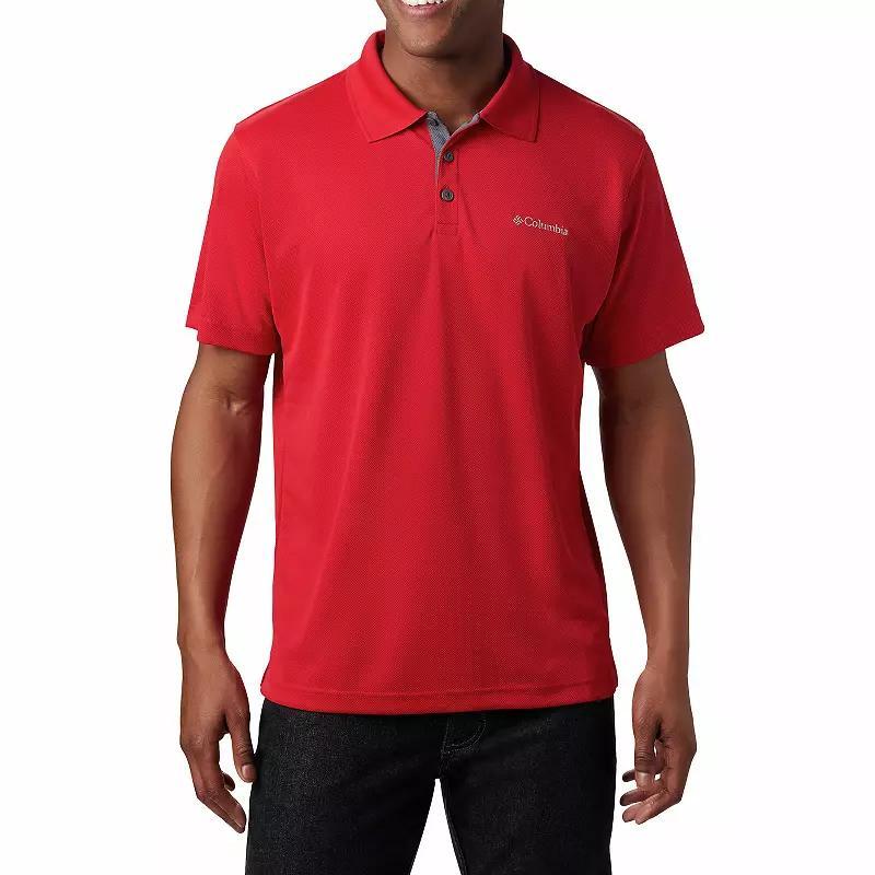 Men's Columbia Utilizer Polo, Size: XL, Mountain Red Product Image