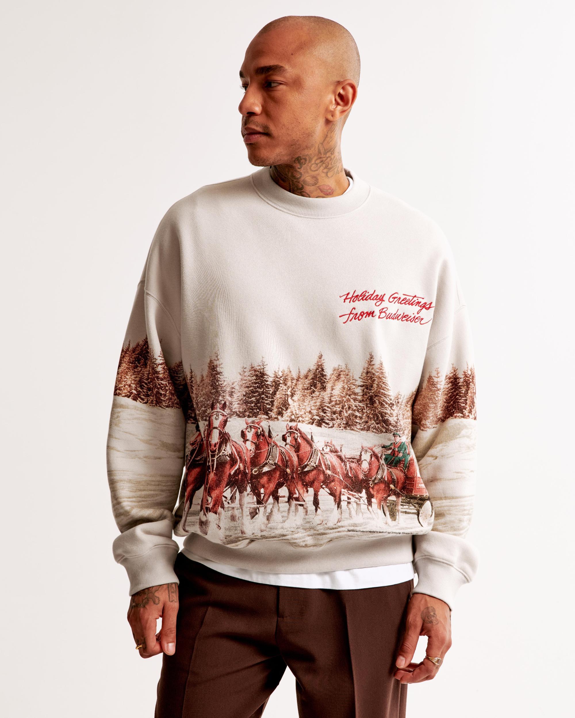 Budweiser Graphic Crew Sweatshirt Product Image