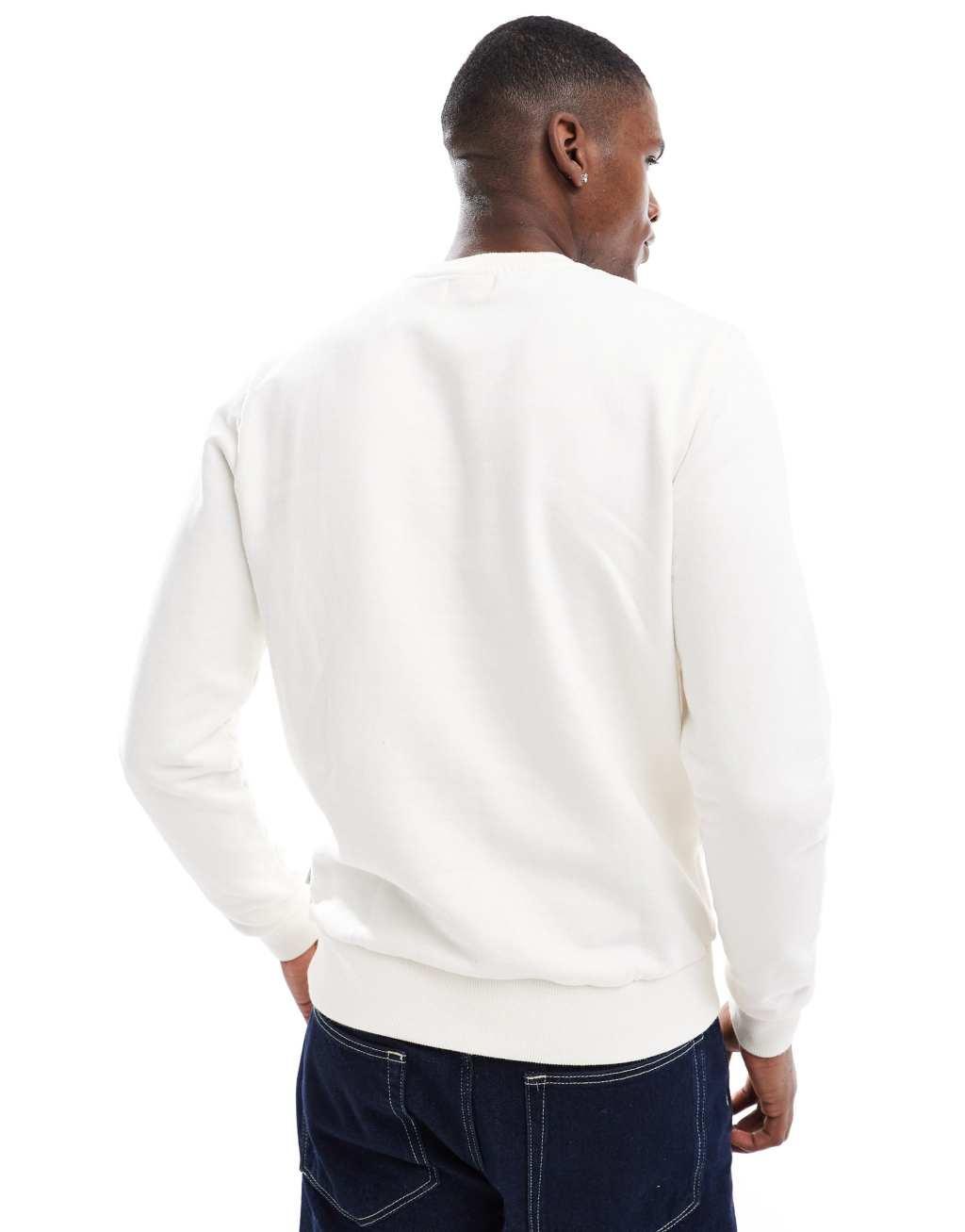 Scalpers crew pocket sweater in off white   Product Image