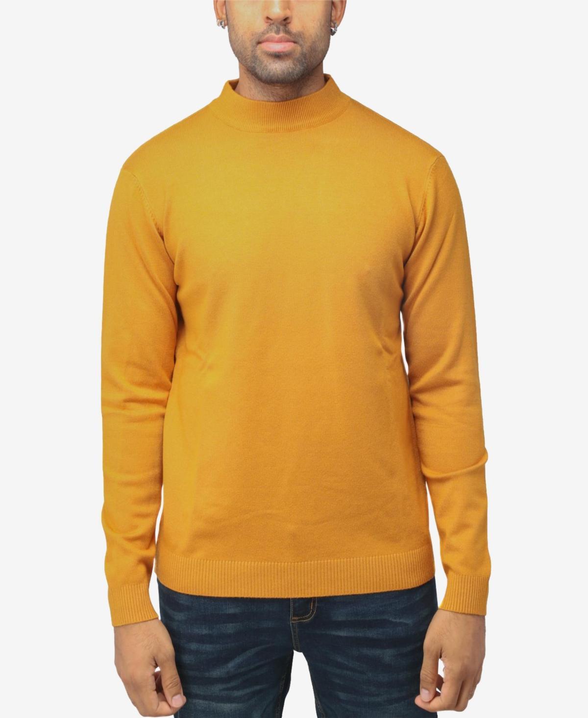 Men's Xray Regular-Fit Mockneck Sweater, Size: 3XL, Brown Product Image