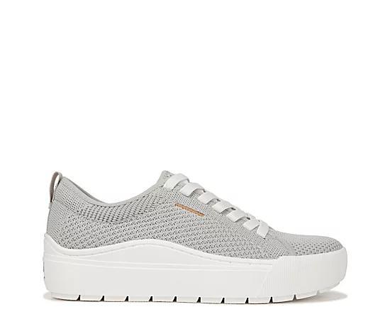 Dr. Scholl's Time Off Knit Women's Platform Sneakers, Size: 9, White Product Image