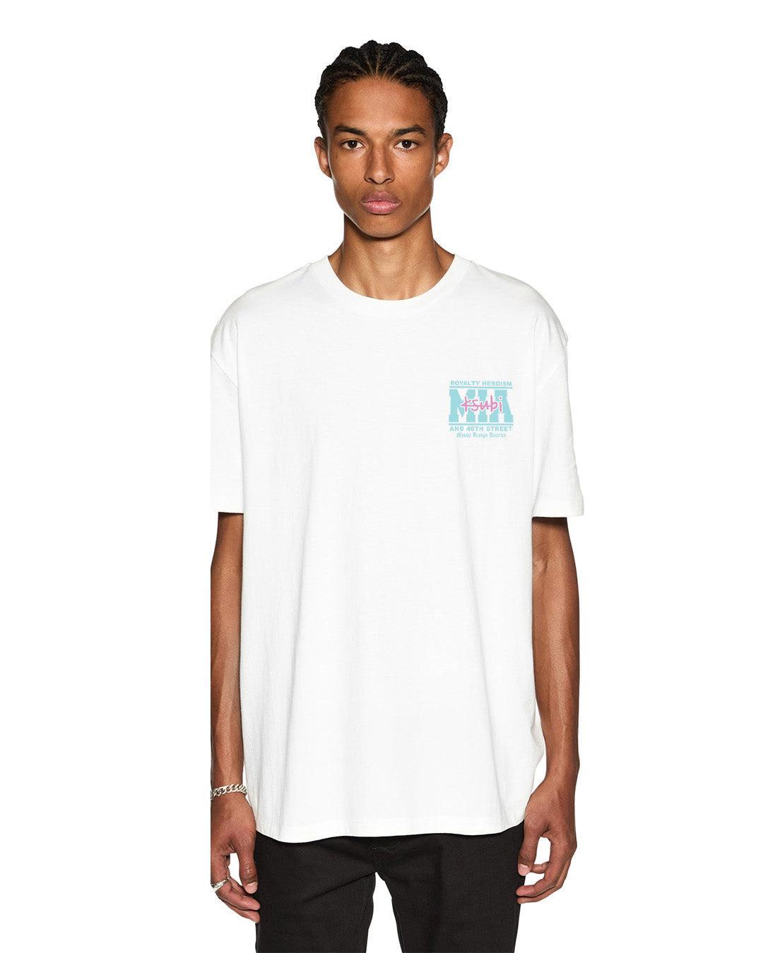 MIAMI AND THE STREETS SS BIGGIE TEE WHITE Male Product Image