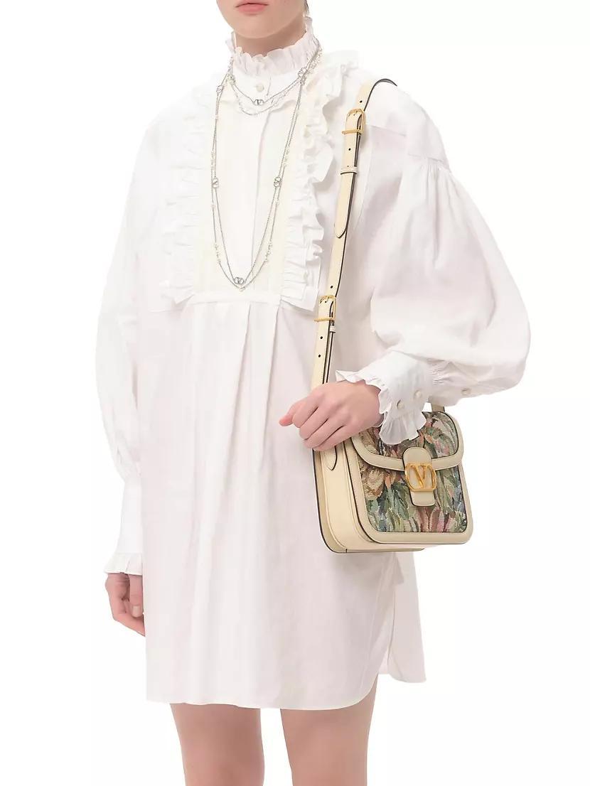 Short Dress in Cotton and Linen Product Image