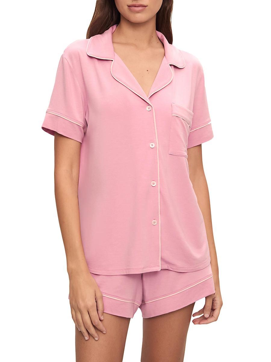 Eberjey Gisele Relaxed Short Sleeve Top & Shorts Product Image