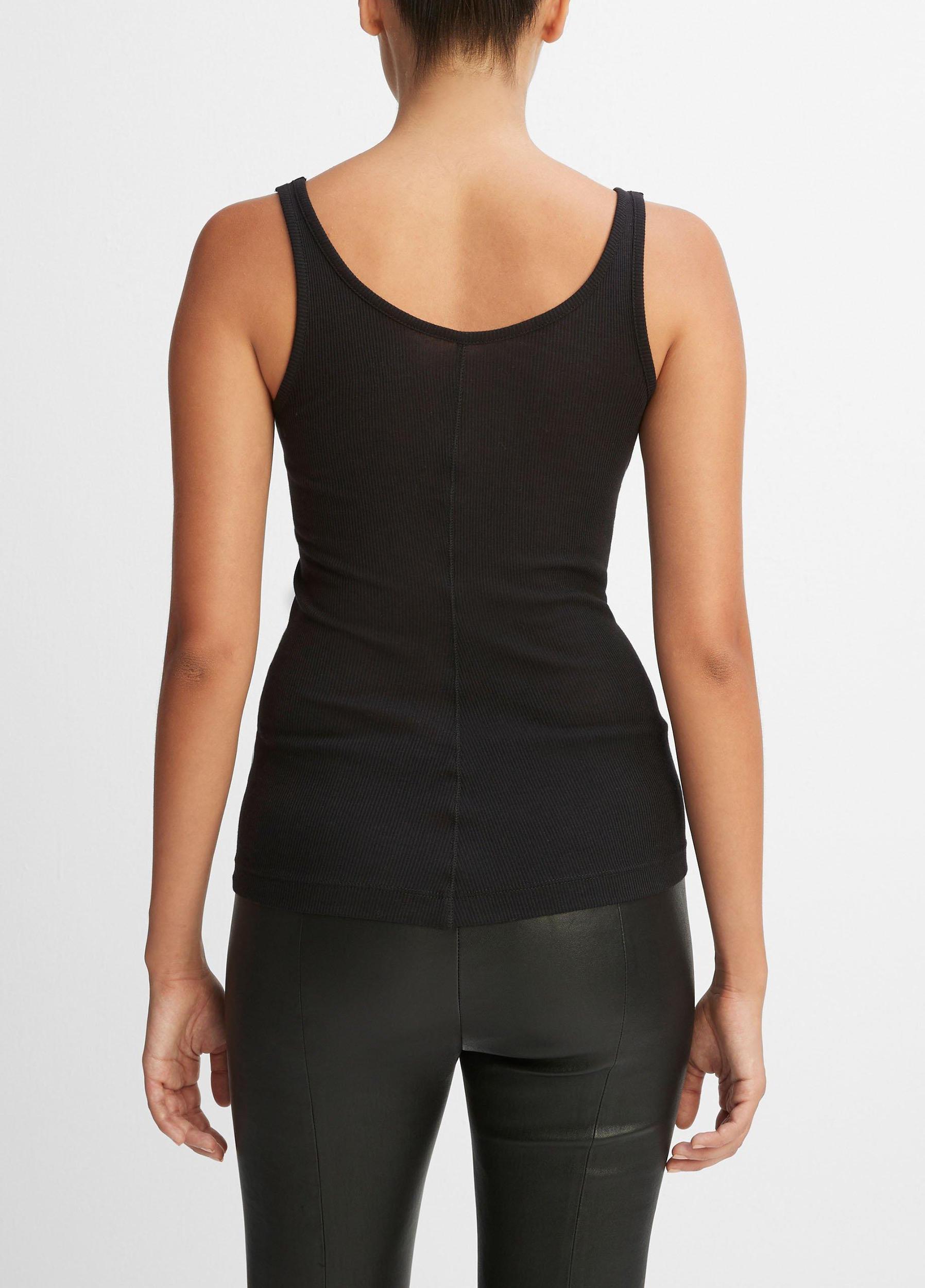 Womens Scoop Neck Tank, Coastal Blue, Size L Vince Product Image