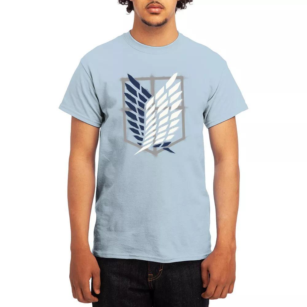 Men's Attack on Titan Punk Scout Crest Graphic Tee, Size: Medium, Turquoise Product Image