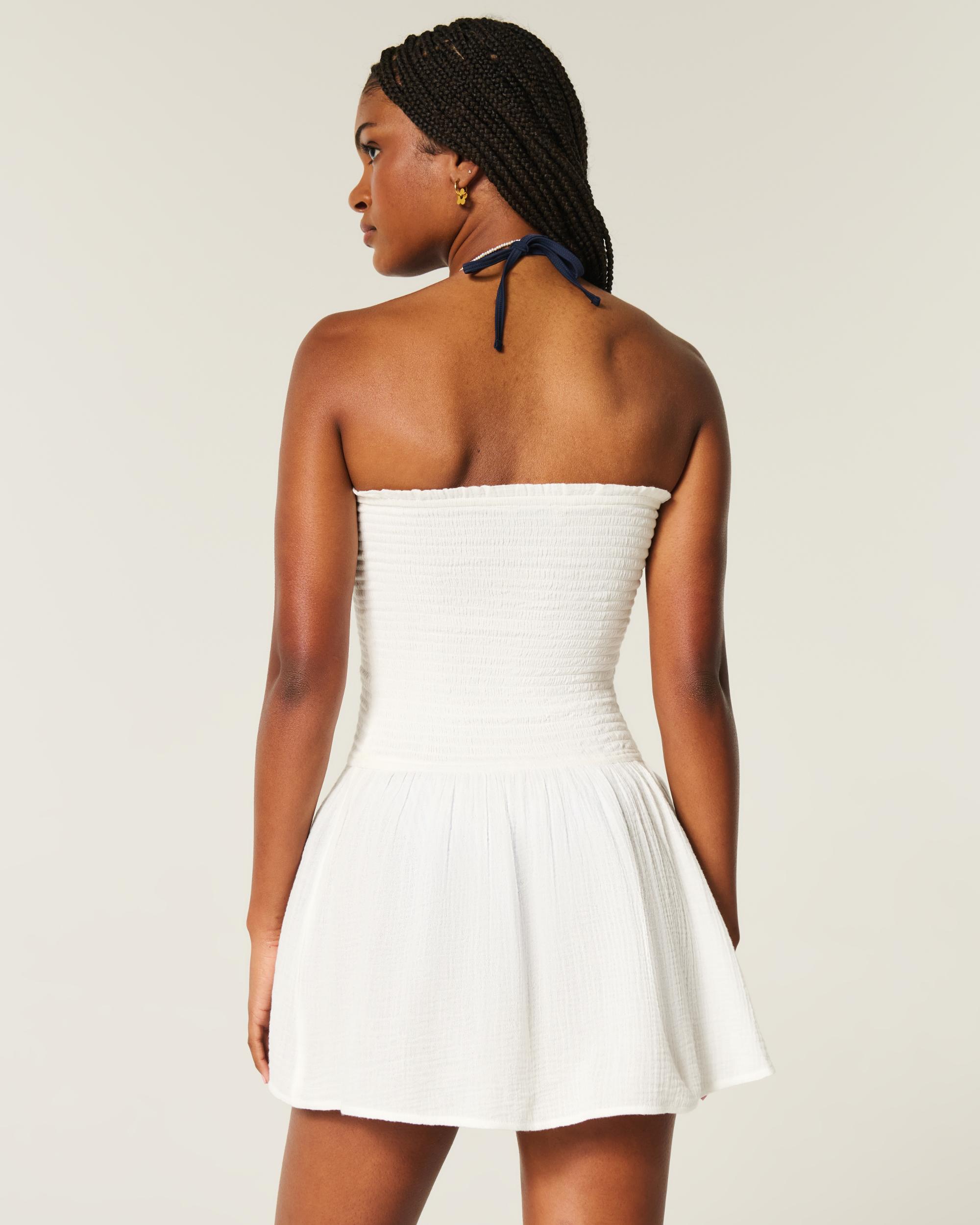 Smocked Gauze Cover Up Dress Product Image