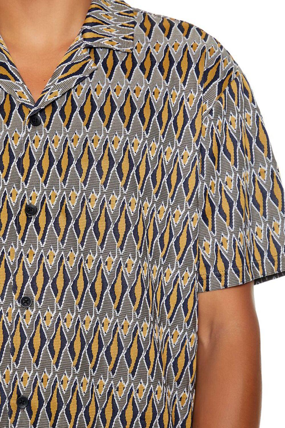 Geo Print Button-Up Shirt | Forever 21 Product Image