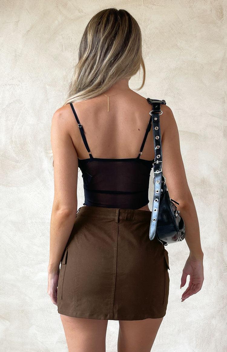 Emz Black Mesh Cami Product Image