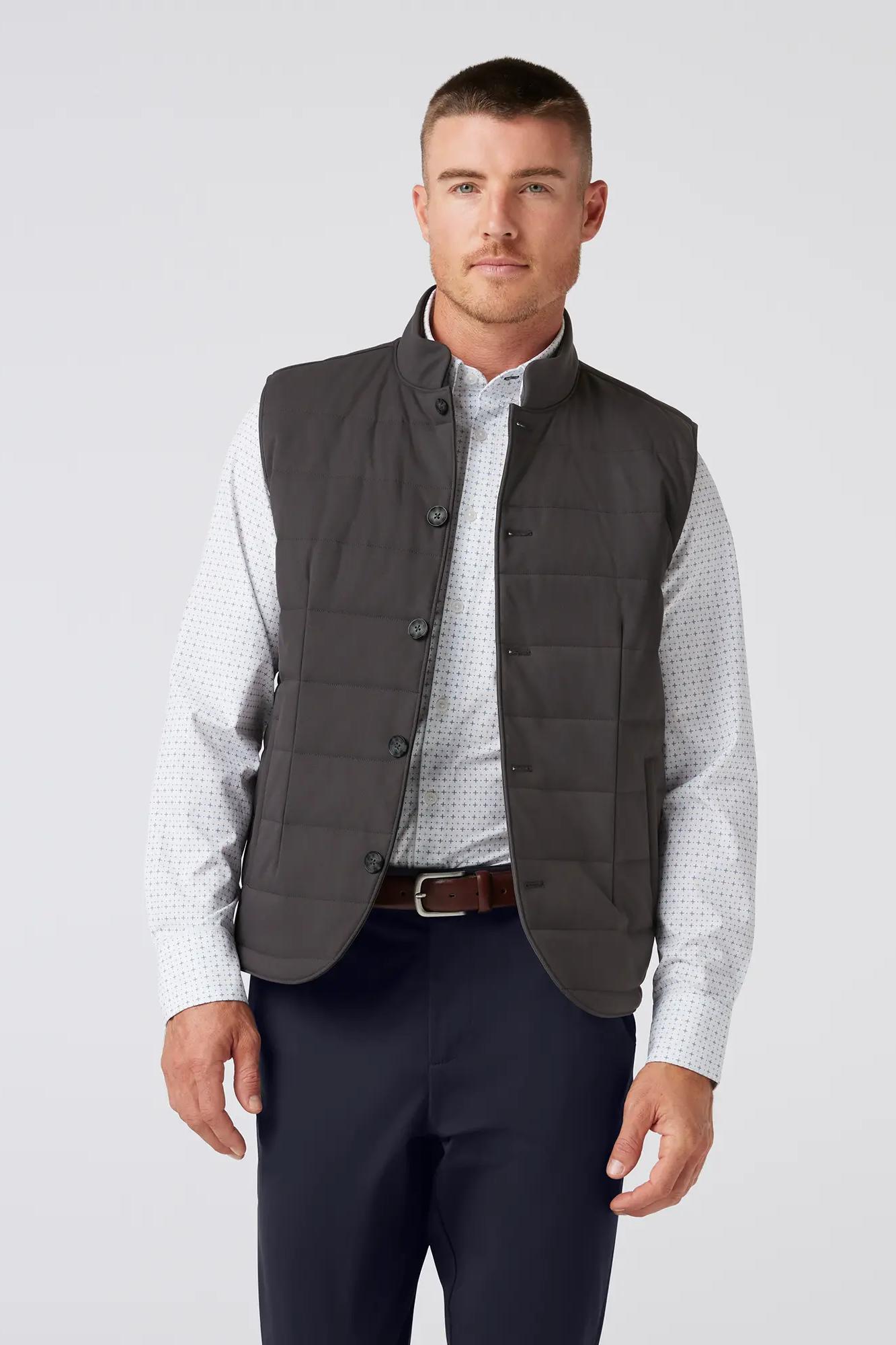 Aspen Vest - Pewter Solid Product Image