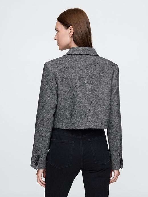 Cropped Herringbone Jacket Product Image