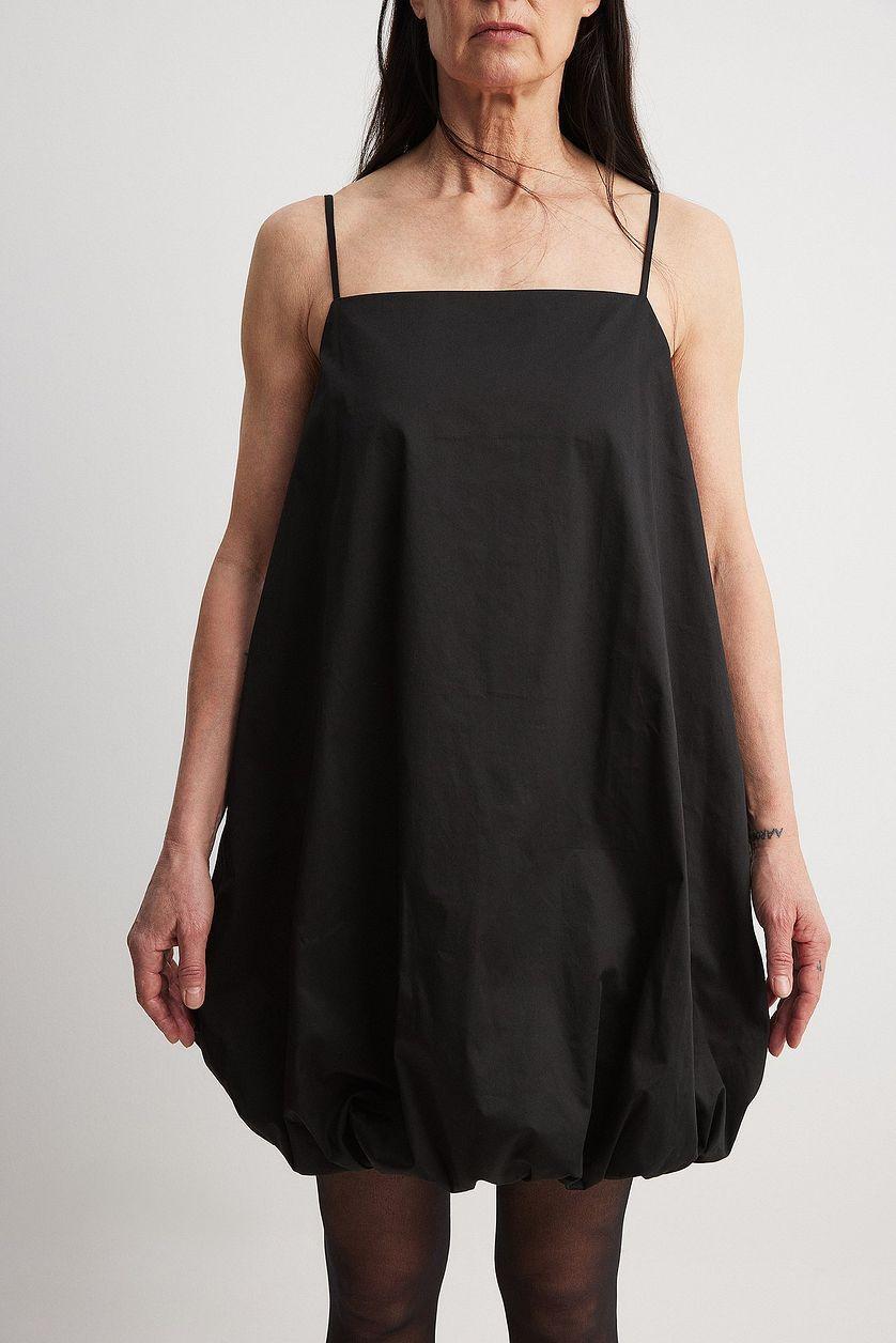 Thin Strap Volume Skirt Mini Dress Product Image