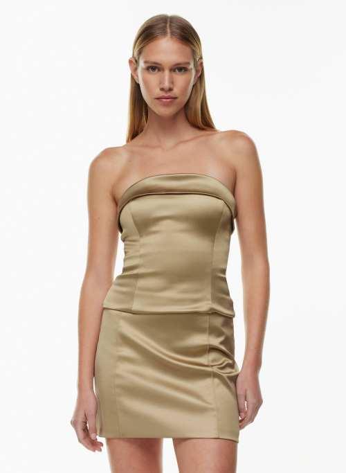 shimmer satin bustier Product Image