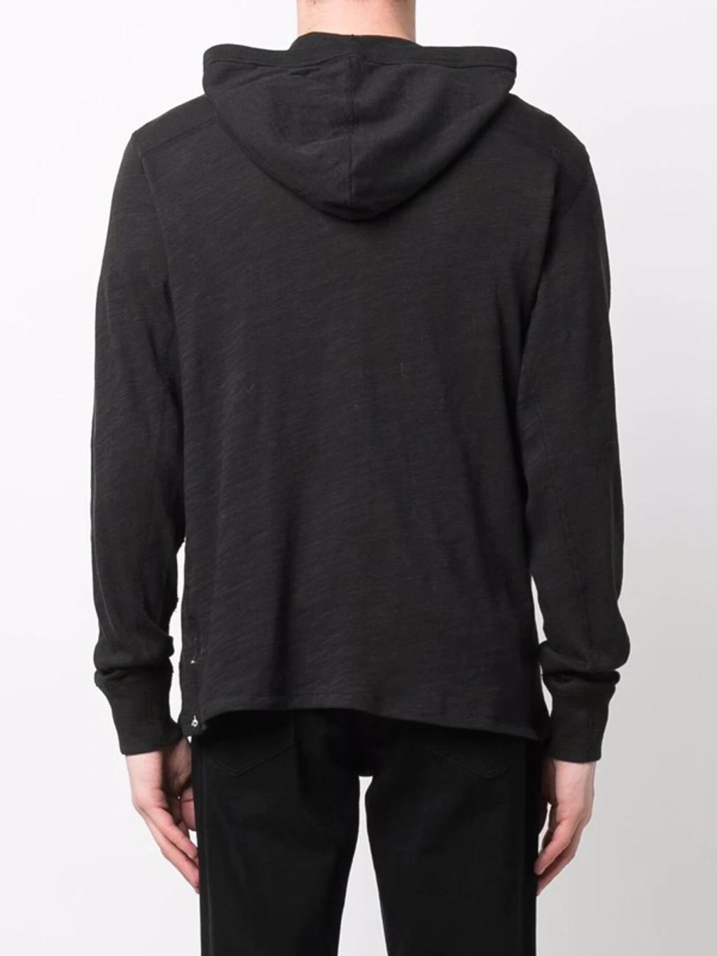 RAG & BONE Lightweight Cotton Hoodie In Black Product Image
