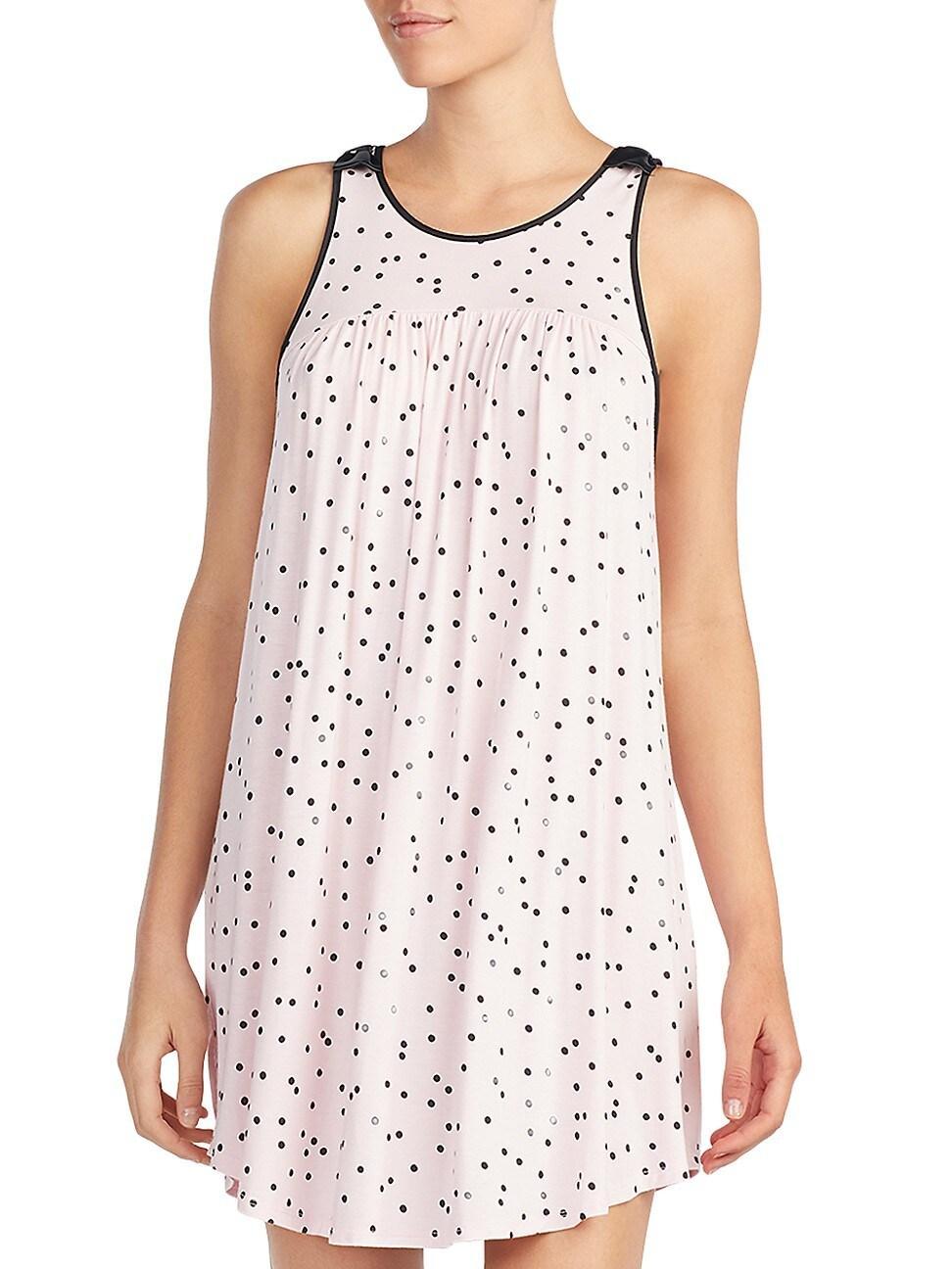kate spade new york Dot-Print Jersey Knit Chemise Product Image