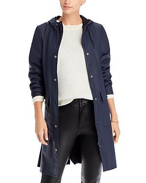 Curve Belted Trench Coat with Drawstring Hood Product Image