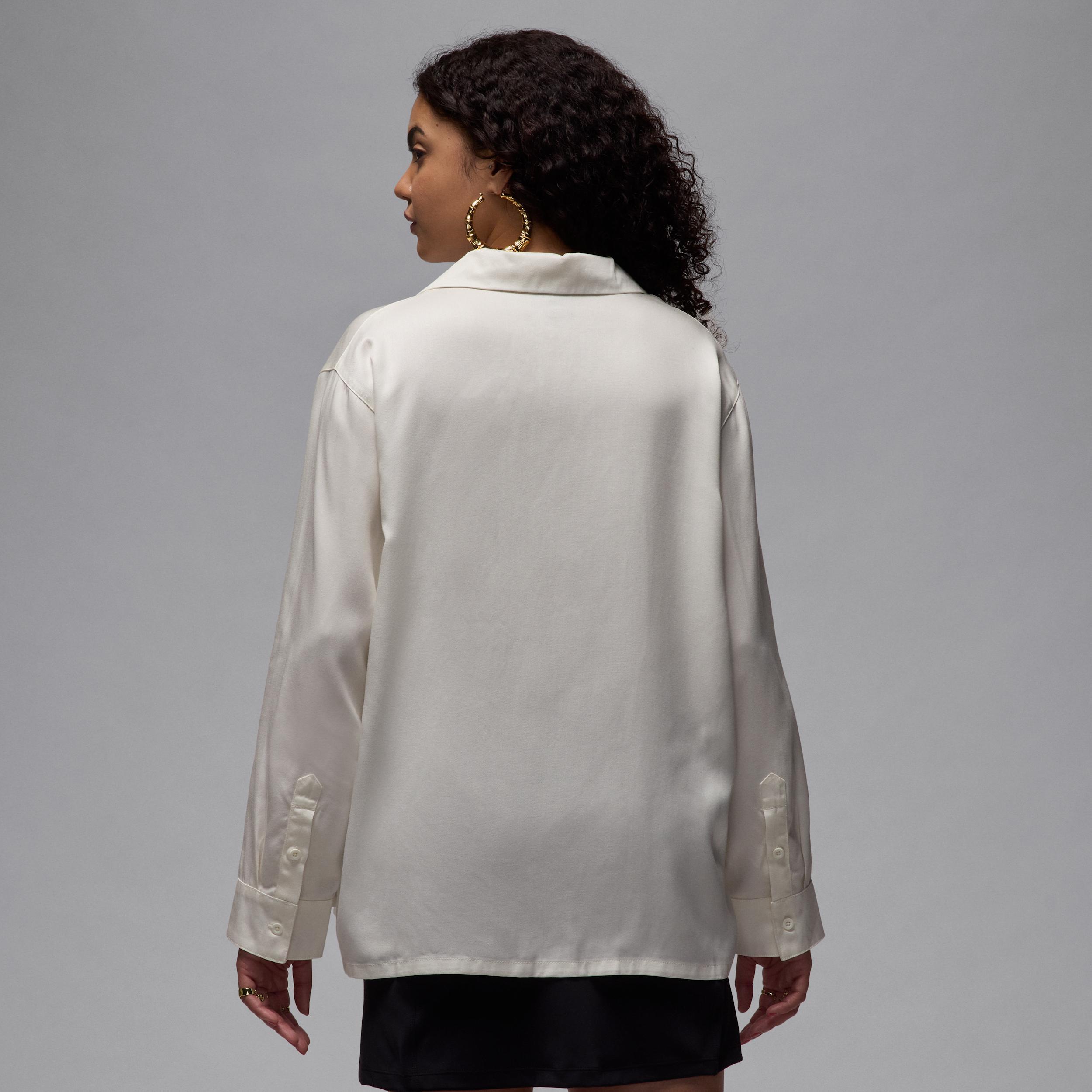 Women's Air Jordan Long-Sleeve Woven Top Product Image
