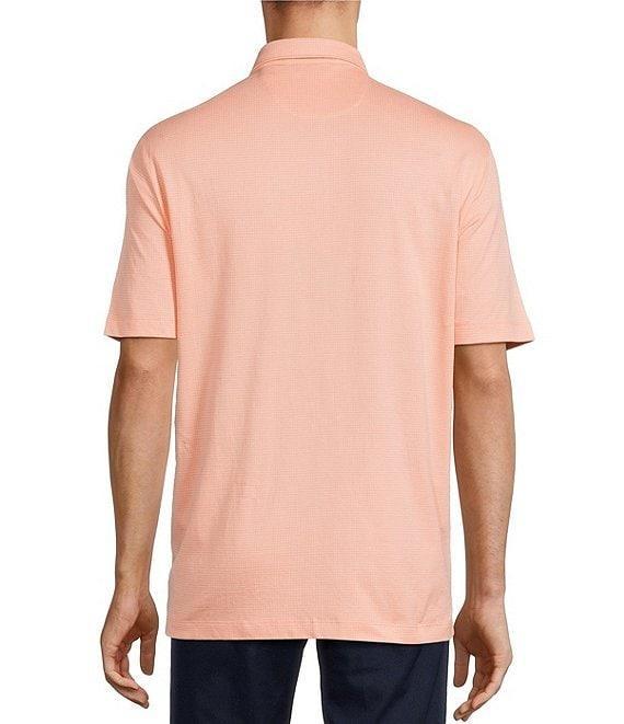 Roundtree & Yorke TravelSmart Short Sleeve Non-Solid Solid Jacquard Polo Shirt Product Image