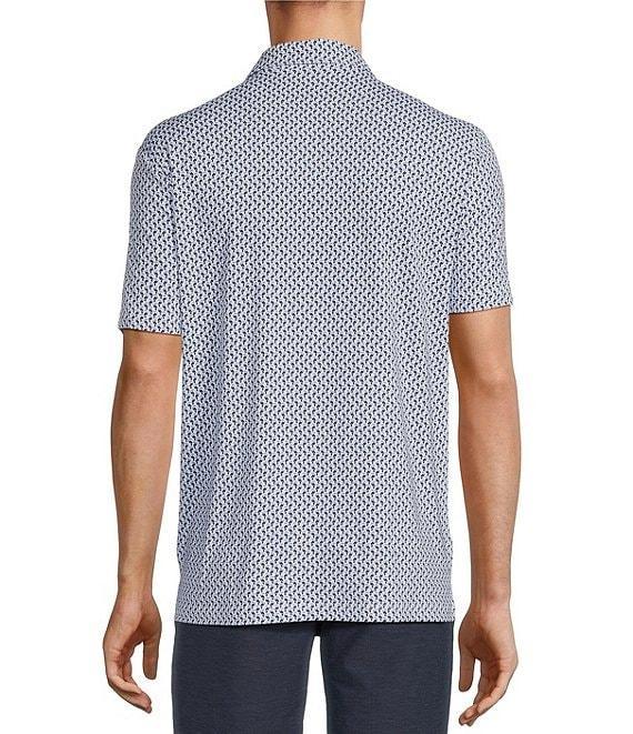 Caribbean Toucan Print Performance Stretch Short Sleeve Polo Shirt Product Image