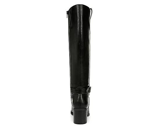 LifeStride Legend Women's Tall Heeled Riding Boots in Regular and Wide Calf, Size: 11 Wc, Black Product Image