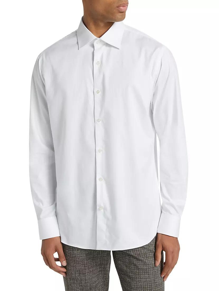 COLLECTION Geometric Button-Front Shirt Product Image