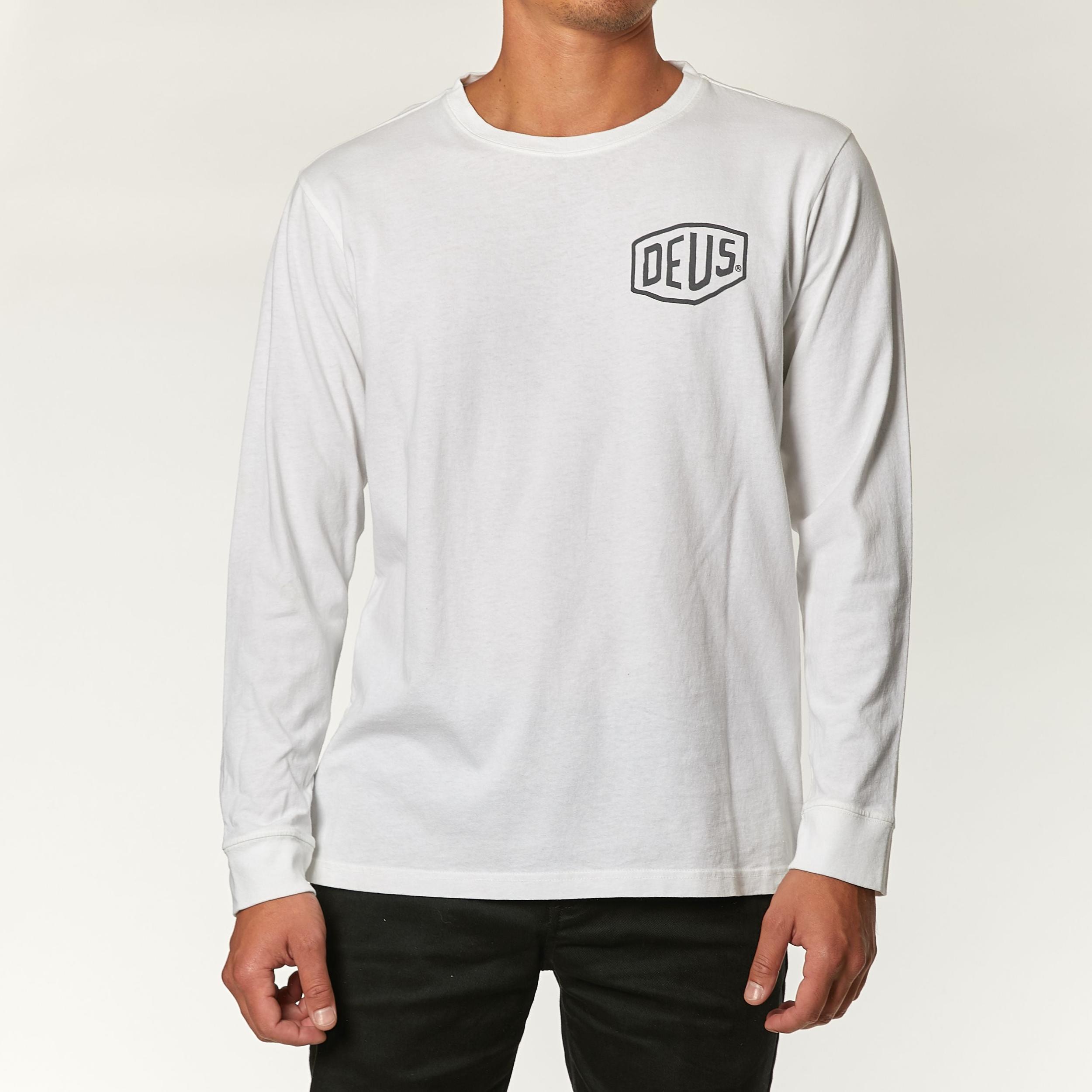 Tokyo Address Long Sleeve Tee - White Product Image