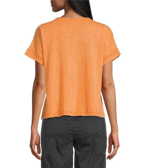 Westbound Petite Size Knit V-Neck Flowy Top Product Image