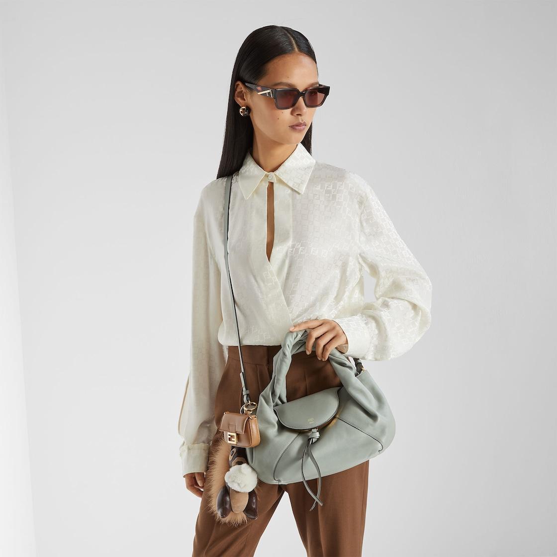 Fendi Spy SmallMatcha green leather bag Product Image