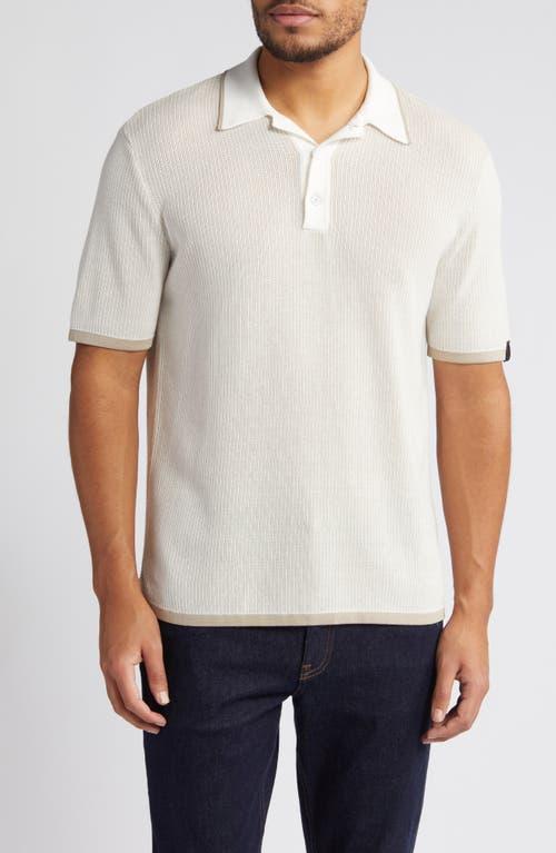 Rag & Bone Harvey Knit Polo in Green Product Image