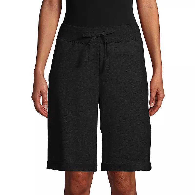 Women's Hanes® French-Terry Bermuda Shorts, Size: Large, Blue Product Image