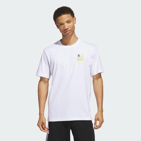 adidas Jet Set Camper Graphic Tee White 3XL Mens Product Image