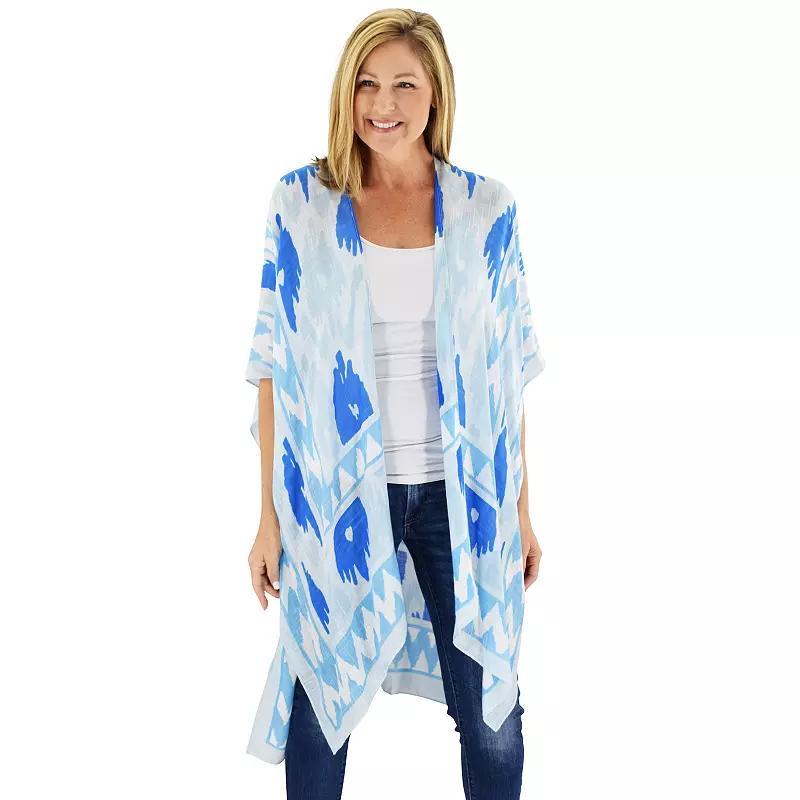 Women's Le Moda Ikot Blue Ruana Product Image