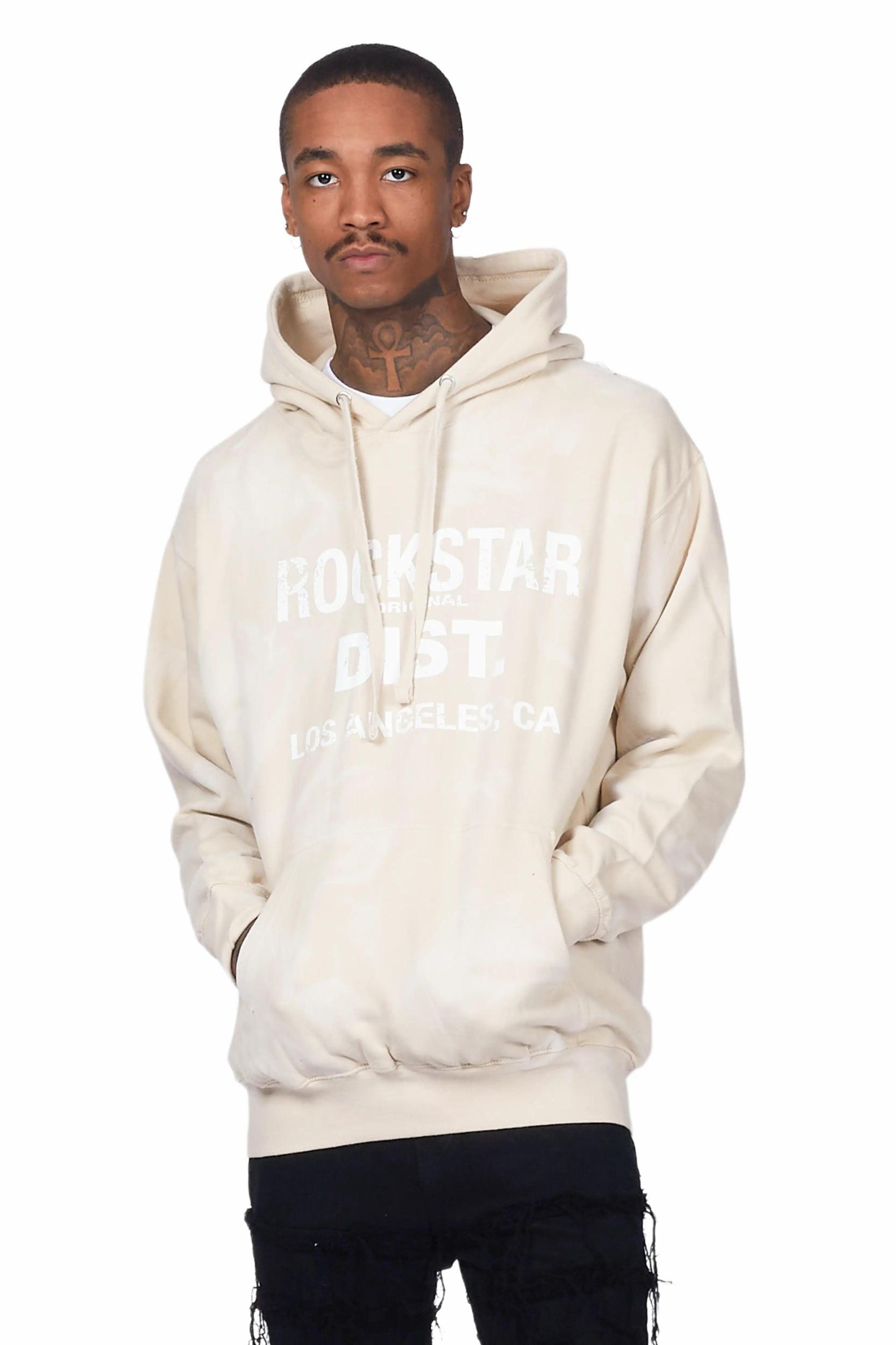 Nelly Beige Graphic Hoodie Male Product Image