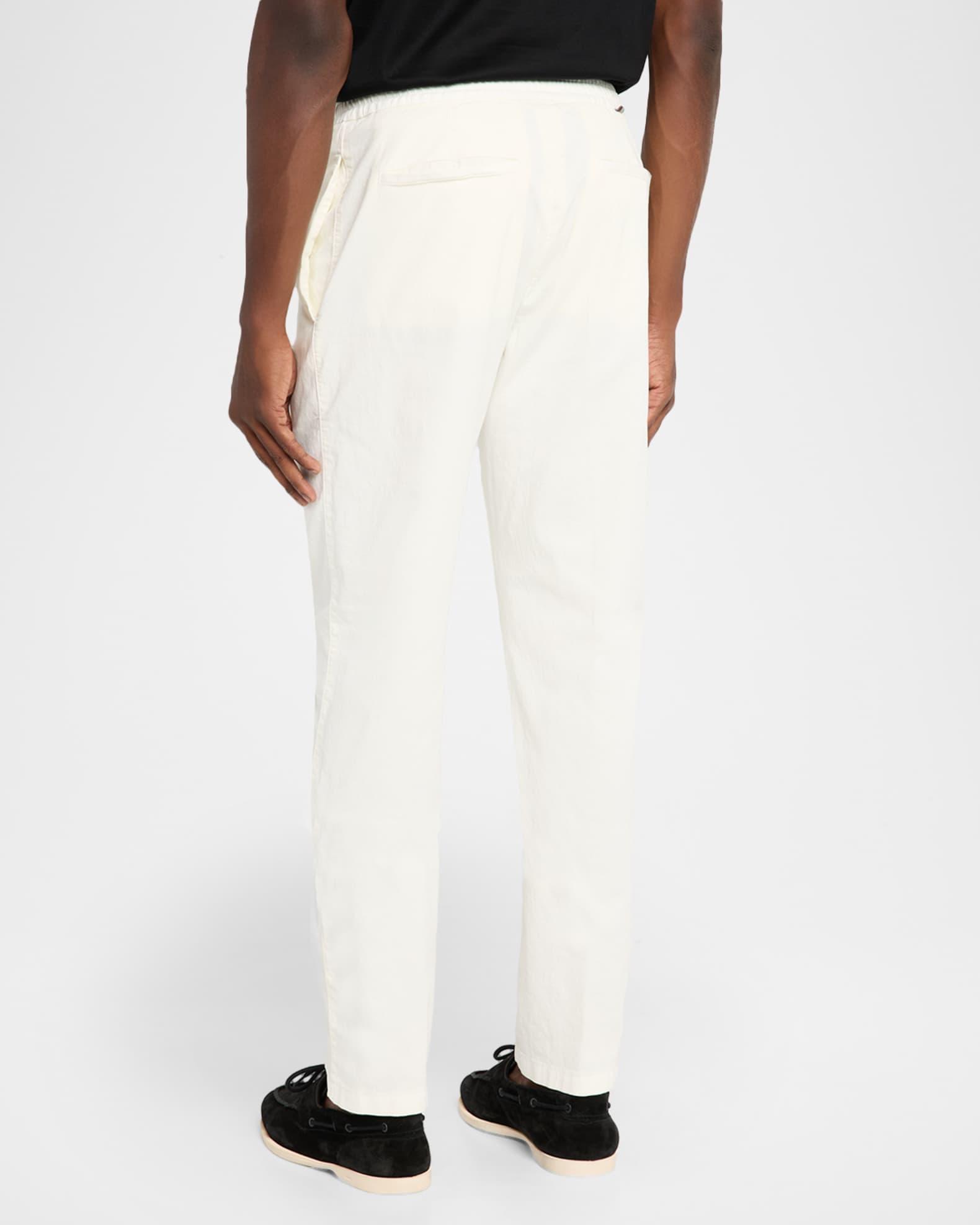 Men's Cotton-Stretch Straight Fit Drawstring Pants Product Image