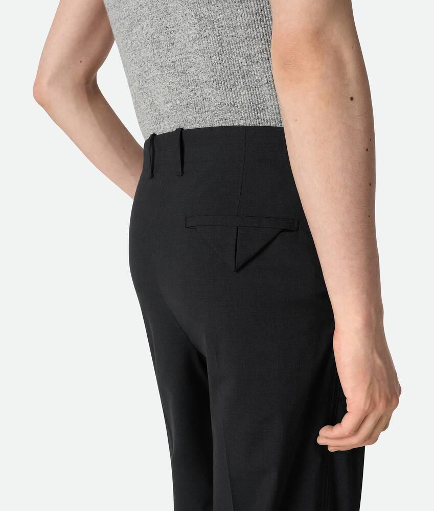 Men's Fine Wool Pants in Charcoal melange Product Image