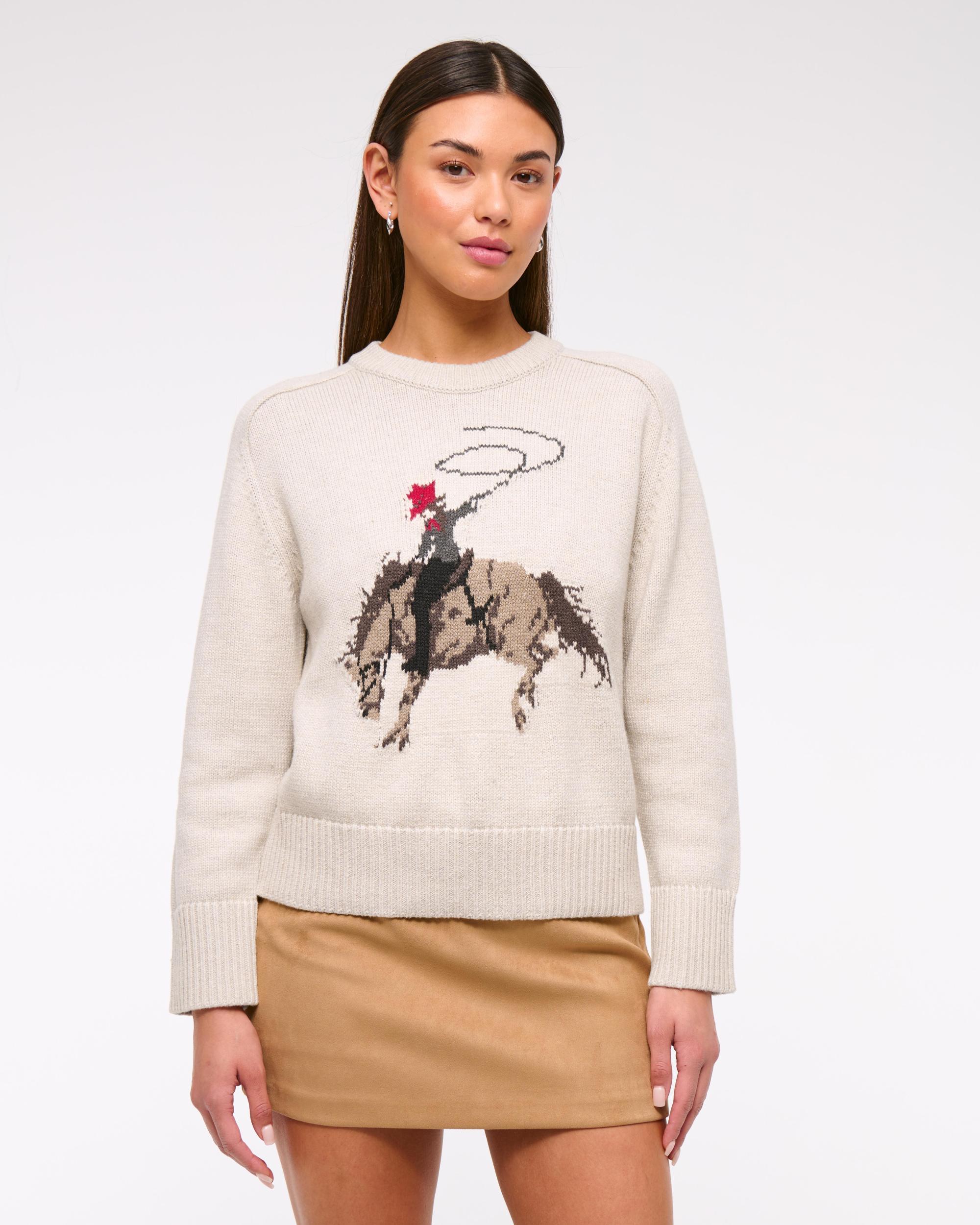 The A&F Madeline Textural Crew Sweater Product Image