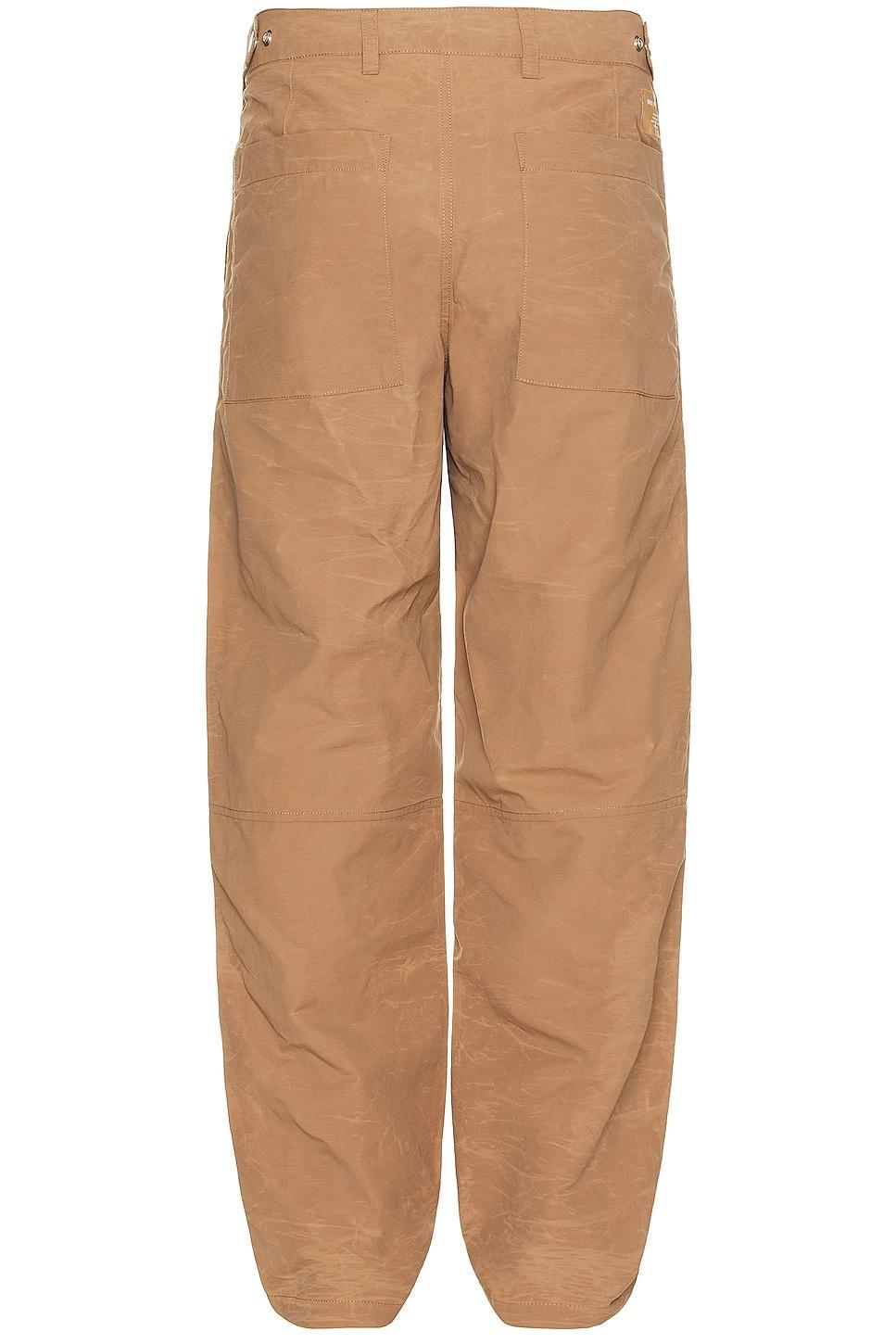 Norse Projects Sigur Relaxed Waxed Nylon Fatigue Trouser in Brown Product Image