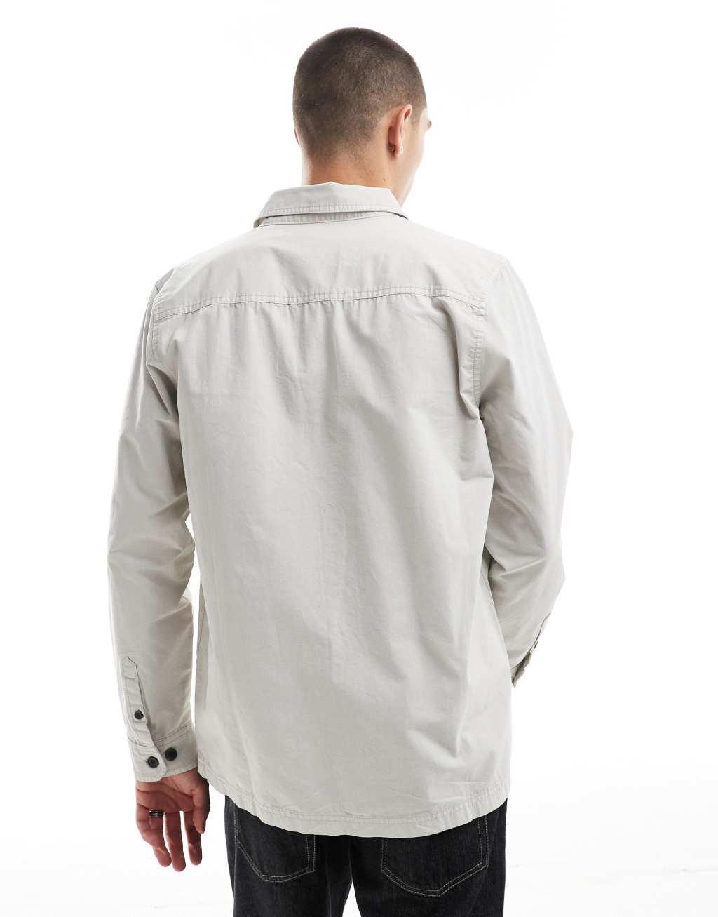 Threadbare overshirt in off white Product Image
