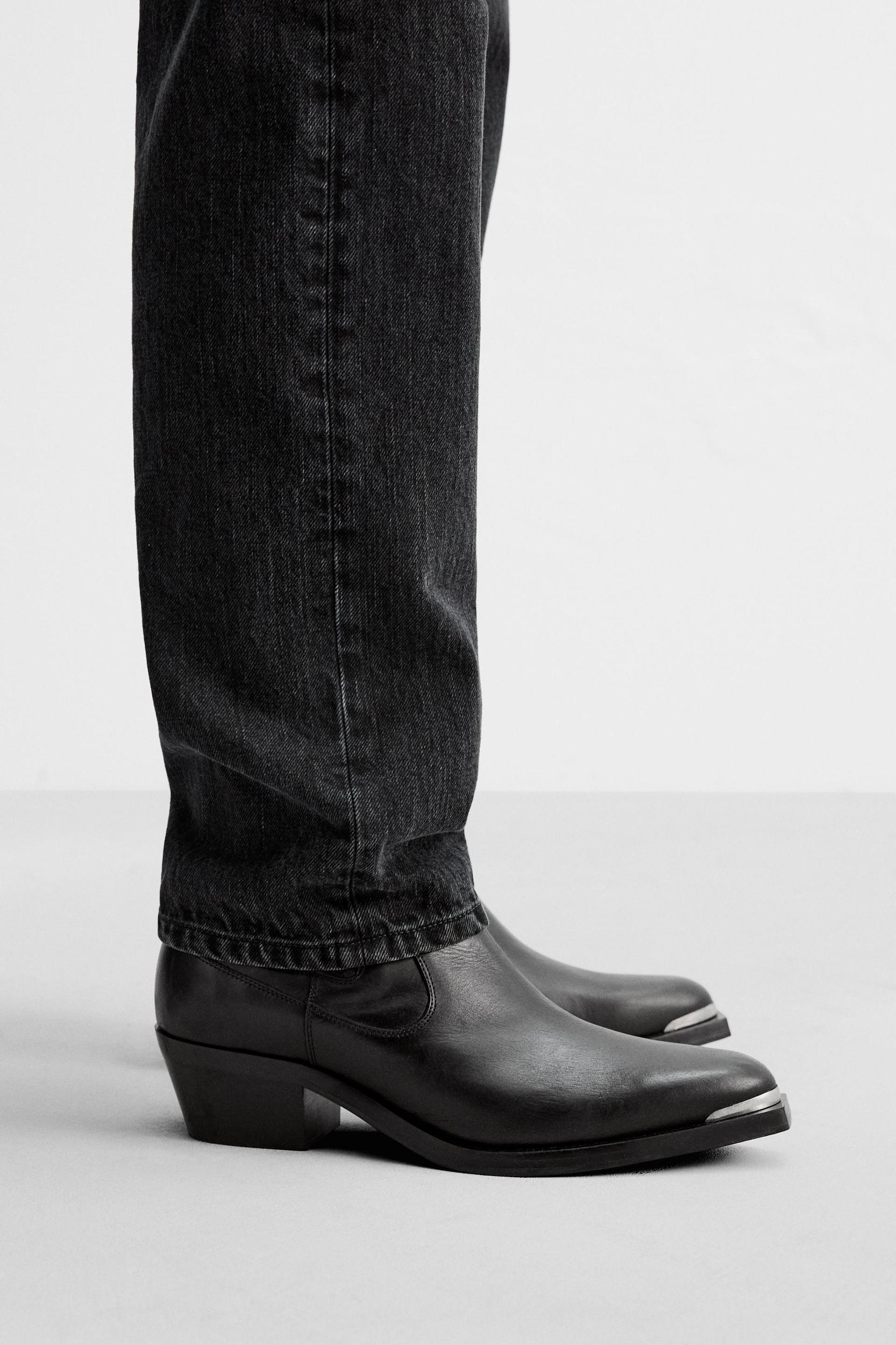 LEATHER COWBOY BOOTS Product Image
