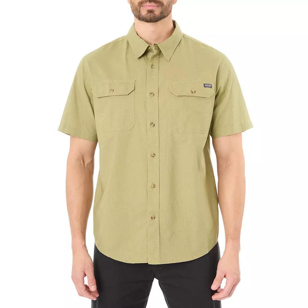 Mens Smiths Workwear Sandwashed Work Shirt, Mens Product Image