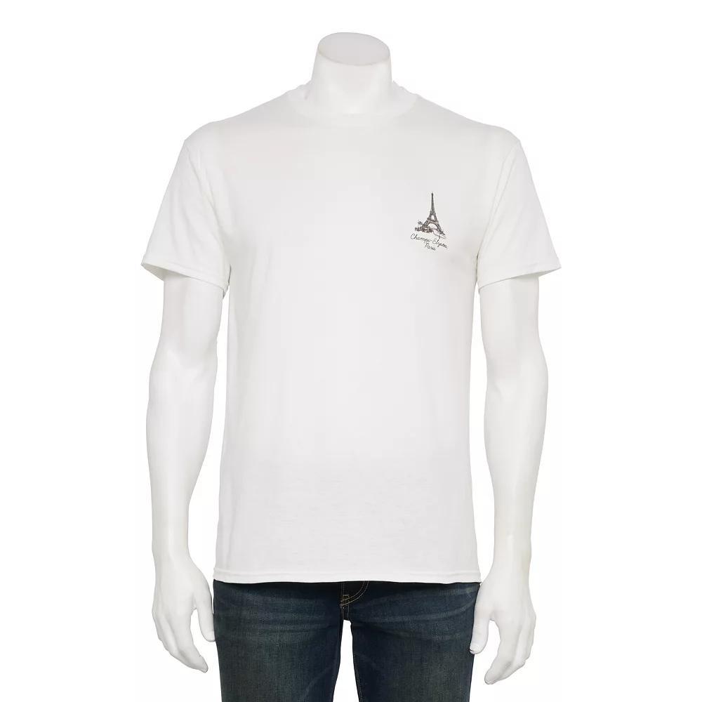Men's Retrofit Paris, France Graphic T-Shirt, Size: XXL, White Product Image